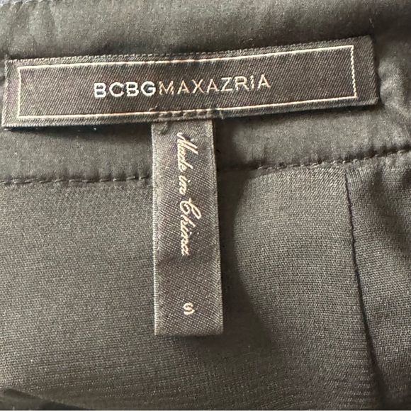 BCBG Maxazria Lizzy Black and Midnight Blue Combo Faux Wrap Textured Mini Skirt - Picture 13 of 16